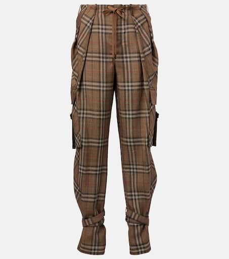 Burberry Check straight pants in beige - Burberry | Mytheresa
