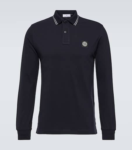 black stone island polo shirt