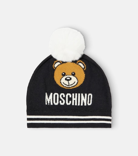 Moschino Beanie with teddy logo, silver worn once. 9ed654e235774d84a1bb1aee3a7f92  main image 4