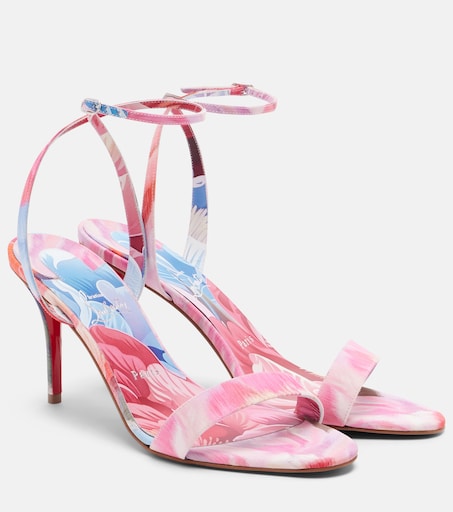 Christian Louboutin フラットシューズ 花柄 Miss Z 80 floral sandals in multicoloured - Christian Louboutin