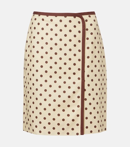 Bowie linen and cotton wrap skirt in yellow - Posse | Mytheresa