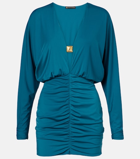 Iris ruched minidress in green - Vi X Paula Hermanny | Mytheresa Iris ruched minidress in green - Vi X Paula Hermanny | Mytheresa