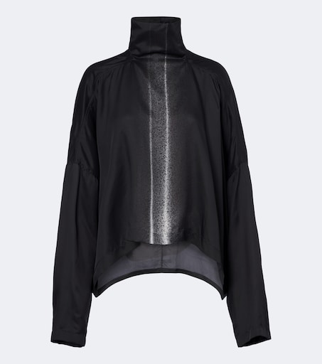 Jumbo printed cropped top in black - Rick Owens | Mytheresa