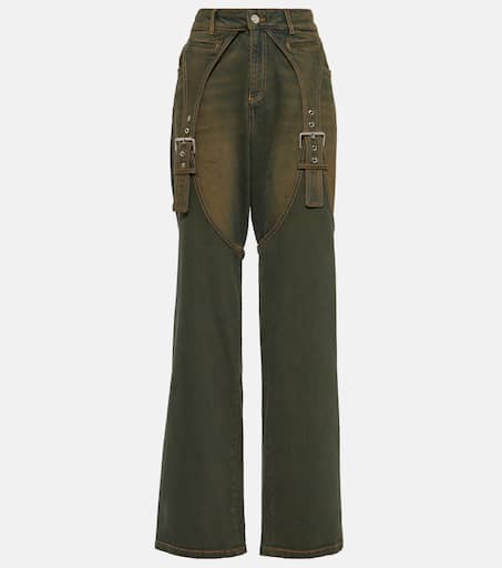 【Blumarine】 Embellished buckle boyfriendジーンズ Embellished buckle boyfriend jeans in brown - Blumarine