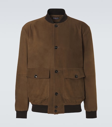 Kiton Suede bomber jacket