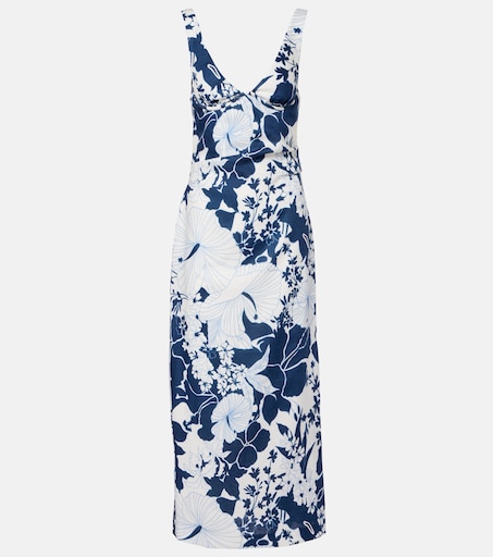 Paradiso floral linen maxi dress in blue - SIR | Mytheresa