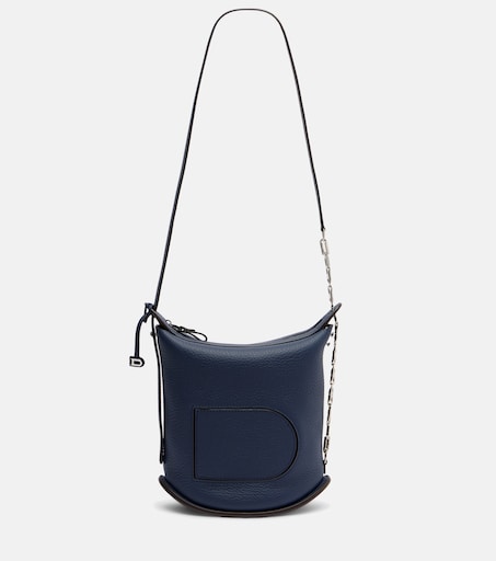 Pin Twist Medium leather crossbody bag in blue - Delvaux | Mytheresa