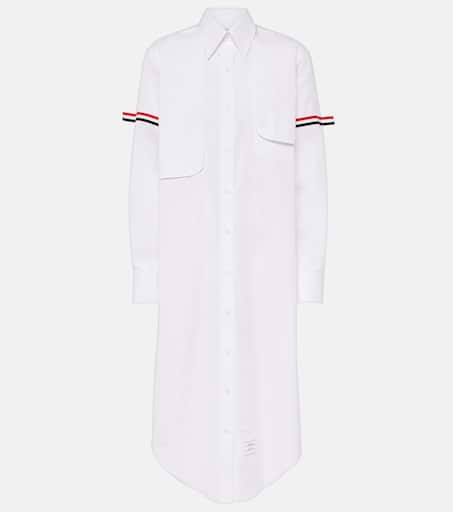 ワンピース THOM BROWNE Two-tone cotton shirt dress (FKD156AY3007 035) P00950209.jpg