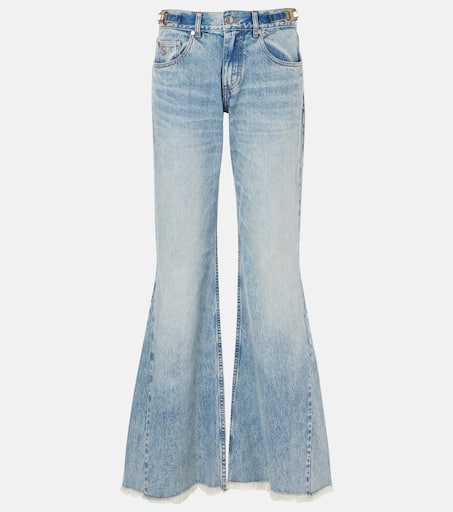 デニム・ジーパン STELLA MCCARTNEY Women Denim Pants 6D0357 3SQH074052 BLUE Low-rise flared jeans in blue - Stella Mc Cartney | Mytheresa