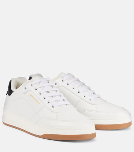 【Saint Laurent】LAX MID TOP SNEAKER GREENWICH◆75731700NI0 Lax High-Top Sneakers in Leather - Saint Laurent - Men | WE