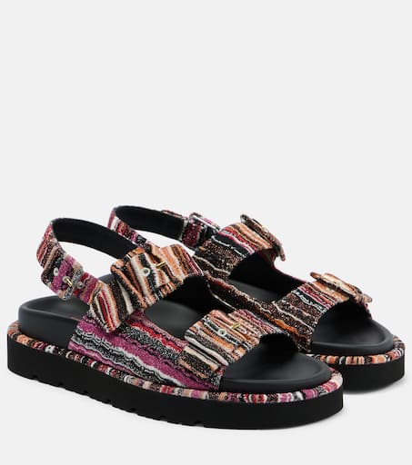 サンダル・ミュール MISSONI Women Sandals MWB009083 SEA BLUE MISSONI Italy Women's Sandal Size 9 D'Orday 39 Jelly Flat