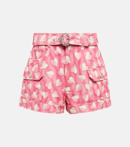 Dolce & Gabbana PINK HIGH-RISE SHORTS ハイウエスト ショーツ Dolce & Gabbana high-waisted Puffball Mini Shorts | Pink