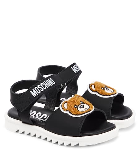 サンダル・ミュール Moschino Zipper Black Leather Sandals Moschino Zipper Black Leather Sandals in Black | THE LIST