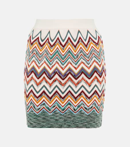 スカート MISSONI Embroidered Viscose Blend Mini Skirt Missoni Zig Zag miniskirt Missoni