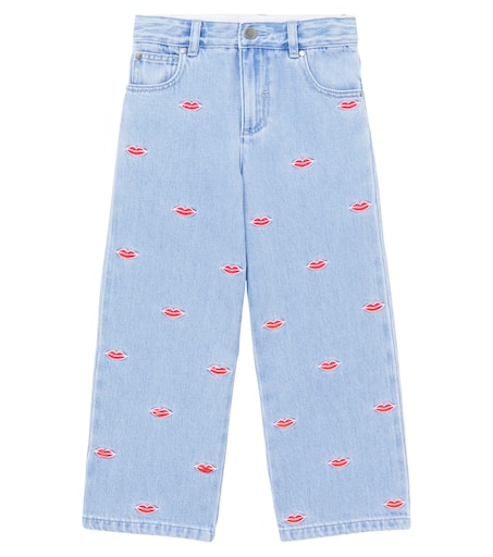 VIP【関税送料無料】希少 STELLA MCCARTNEY COTTON BLEND JEANS Embroidered jeans in blue - Stella Mc Cartney Kids | Mytheresa