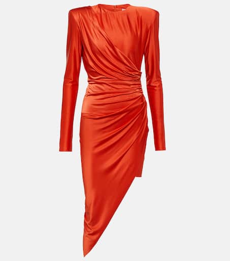 ワンピース ALEXANDRE VAUTHIER WOMEN Drape-detail Midi Dress Daring Red Draped midi dress in red - Alexandre Vauthier | Mytheresa