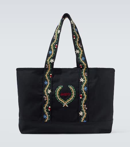 【関税込み】Bode ブラック Alpineflower トートバッグ BODE Alpineflower トートバッグ