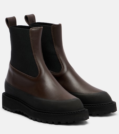 Dolomite leather Chelsea boots in brown - Le Monde Beryl | Mytheresa
