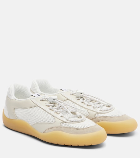 Speedrock leather-trimmed sneakers