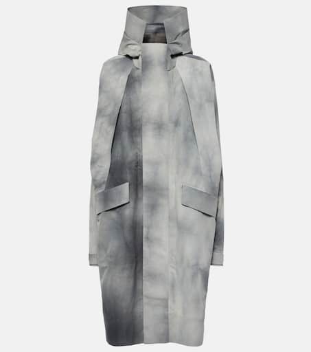 【23AW NEW】LOEWE_woman / フーデッド コート / Grey x On technical jacket in grey - Loewe | Mytheresa