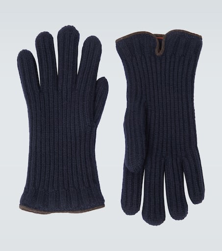 小物 PICEA BABY CASHMERE GLOVES NAVY PICEA BABY CASHMERE GLOVES NAVY（PURE CASHMERE GLOVES Blue