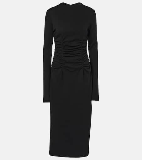 Acline wool and cotton-blend maxi dress in black - Sportmax