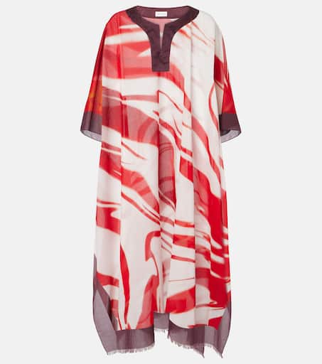 VIP【送料関税込】 DRIES VAN NOTEN PRINTED COTTON KAFTAN Printed cotton kaftan in red - Dries Van Noten | Mytheresa