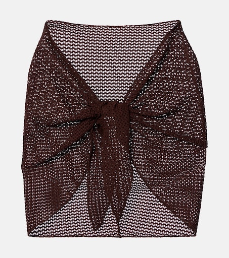 Montce Gehakelter Cover Up Braun — Dua Lipa honeymoon beach edit