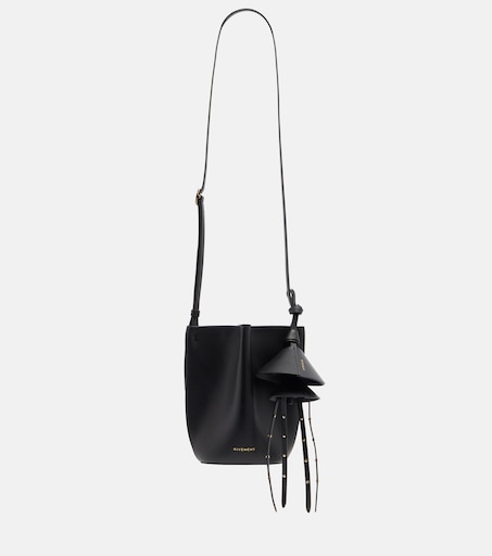 Snap Mini leather bucket bag in black - Givenchy | Mytheresa