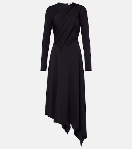 Draped jersey wrap dress