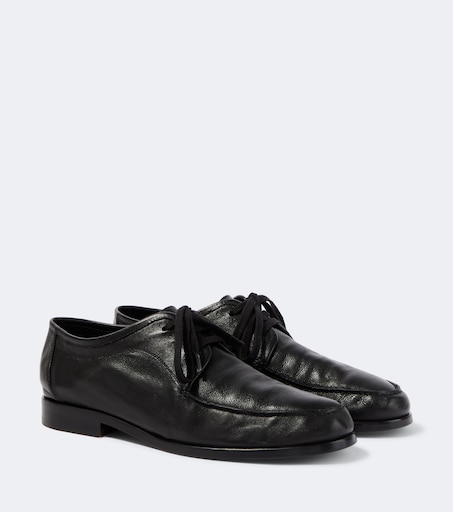 Nino leather Derby shoes in black - The Row | Mytheresa