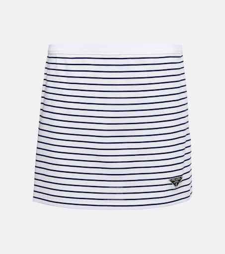 【プラダ・PRADA】Cotton miniskirt Prada Padded Cotton Miniskirt | White | FARFETCH