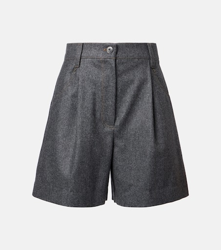 ショートパンツ BRUNELLO CUCINELLI Wool bermuda shorts (MG529P9038 C4897) Wool shorts in grey - Brunello Cucinelli | Mytheresa