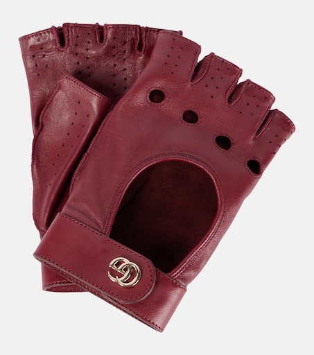 手袋 Gucci leather gloves with Double G Black Tulle Gloves With GG Motif | GUCCI® SE