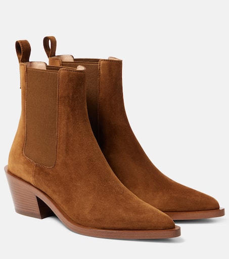 ショートブーツ・ブーティ GIANVITO ROSSI 'Wylie' ankle boots Black Gianvito Rossi 45mm Wylie Chelsea Boots | Black | FARFETCH