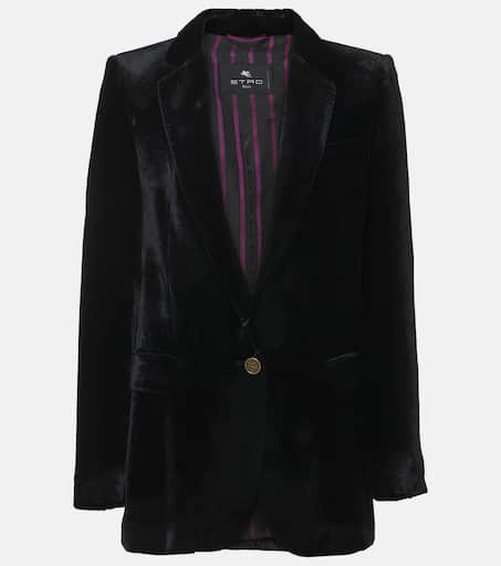 【関税&送料込】Etro Black Viscose Blend Blazer Etro Black Viscose Blend Blazer | Lyst