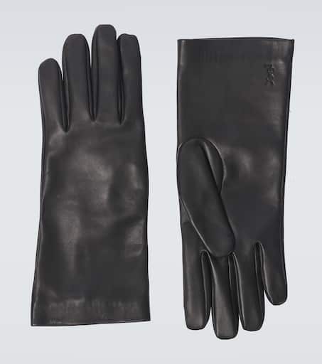 Leather gloves in black - Saint Laurent | Mytheresa