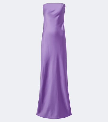 helmut lang purple slip dress Lotus Bias Cut Silk Slip Dress Violet