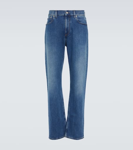 【送料&関税込】Burberry Logo Patch Flared-leg Jeans Burberry Logo-Patch Flared Cotton Jeans, Brand Size 4 (US