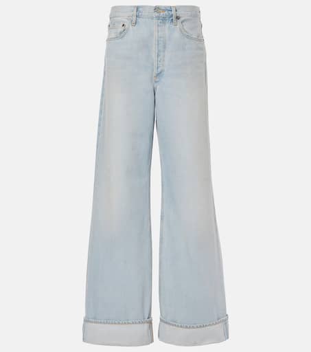 デニム・ジーパン AGOLDE Women Denim Pants A195 1206 HRMC BLUE AGOLDE Dame Wide-Leg Jeans | Neiman Marcus