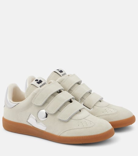 スニーカー Isabel Marant Etoile White Leather Logo Classic Sn Sneakers Beth logo suede sneakers in white - Isabel Marant | Mytheresa