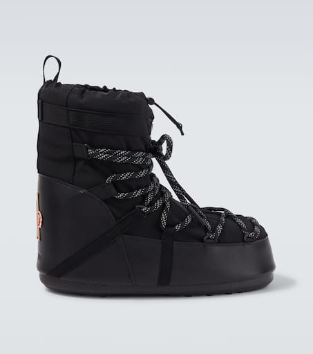 靴 moon boot x Moon Boot Icon Low snow boots in black - Moncler Grenoble