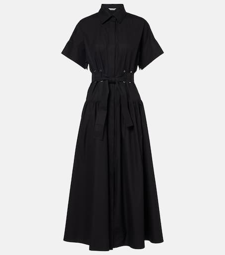 ワンピース Max Mara AGORAIO POPELINE BELTED DRESS Poplin shirt dress, yellow | 