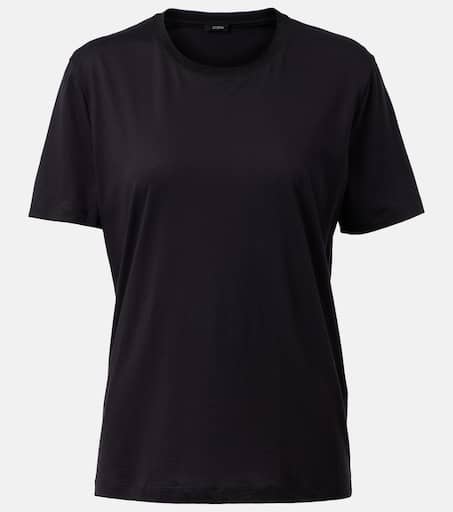 Tシャツ・カットソー JOSEPH SS24 JOE BLOUSE (JF008400 0010 BLACK) Joe Silk Crepe de Chine Blouse in Black | JOSEPH GB