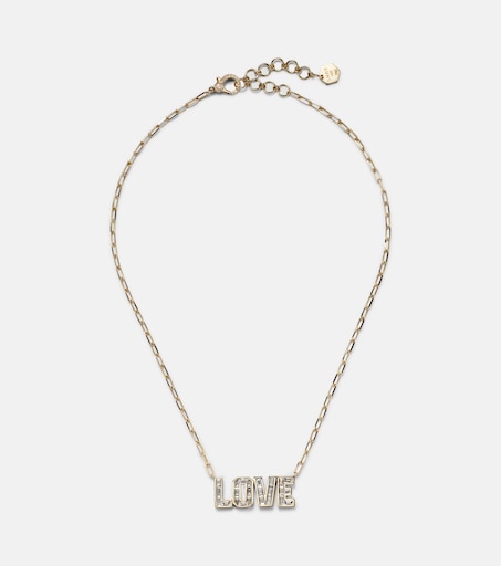 18kt gold pendant necklace with diamonds