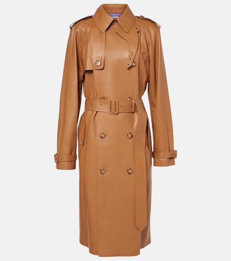 トレンチコート Ralph Lauren SS25 LEATHER TRENCH (290965605 001) P00991107.jpg