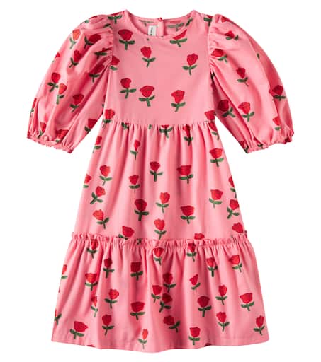 【新品】mini rodini roses woven dress 92/98 Roses Woven Dress Pink | Mini Rodini