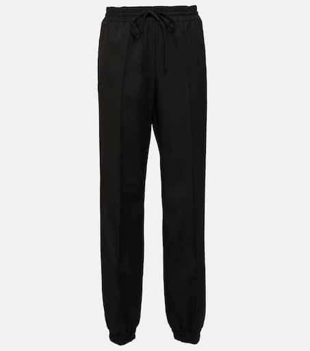 新品 JIL SANDER ALEM Drawstring trouseres Virgin wool gabardine pants in black - Jil Sander | Mytheresa