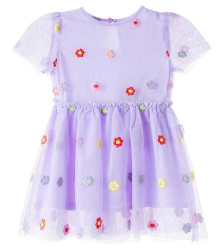 sachin and babi light blue dress Stella McCartney Kids, Baby Embroidered Floral Tulle Dress, Kids, Purple, M 36, Occasion, Materialmix