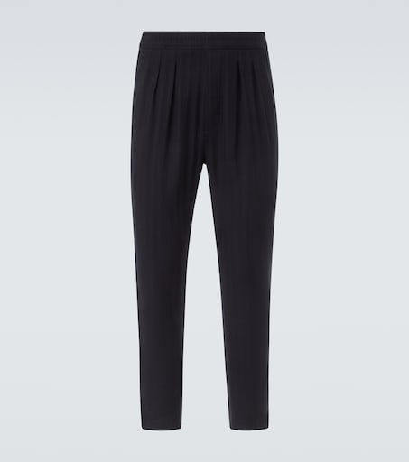 Tom Ford Striped cotton and silk straight pants